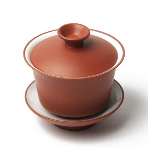 Чашка с блюдцем и крышкой (гайвань), керамика