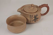 Набор: чайник с чашкой, керамика